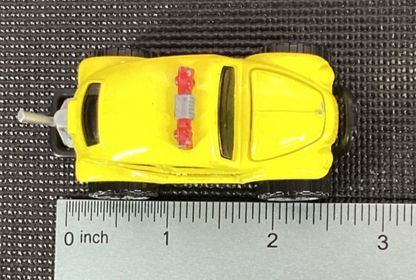 2000 Matchbox - Volkswagen Beetle 4x4 Baja Bug Yellow Car - Sand Desert Rescue