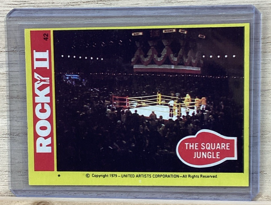 1979 Topps Rocky II Trading Card - The Square Jungle #42