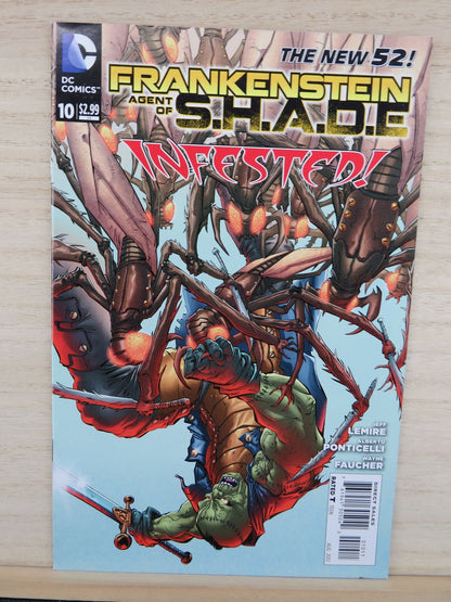 Frankenstein Agent of S.H.A.D.E #10 Aug 2012 Infested The New 52 - DC Comic