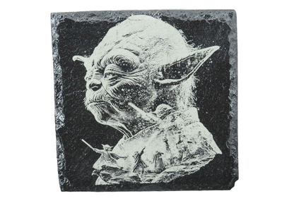 Laser Engraved Slate Coaster - SW8