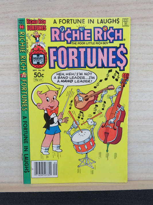 Richie Rich Fortunes #58 Sept - Harvey World Comic - 1981