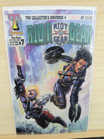 Riot Gear #7 1994 - Triumphant Comic - Collectors Universe #04331/13500