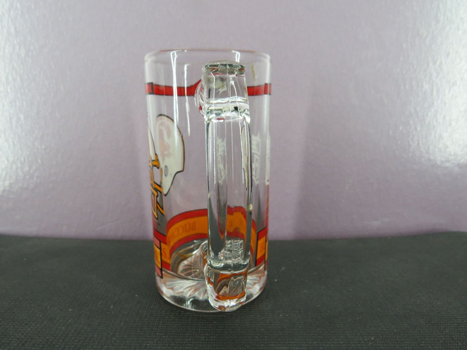 Vintage Tampa Bay Buccaneers Beer Mug Stein Tall Glass 1980s NFL