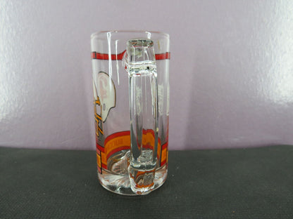 Vintage Tampa Bay Buccaneers Beer Mug Stein Tall Glass 1980s NFL