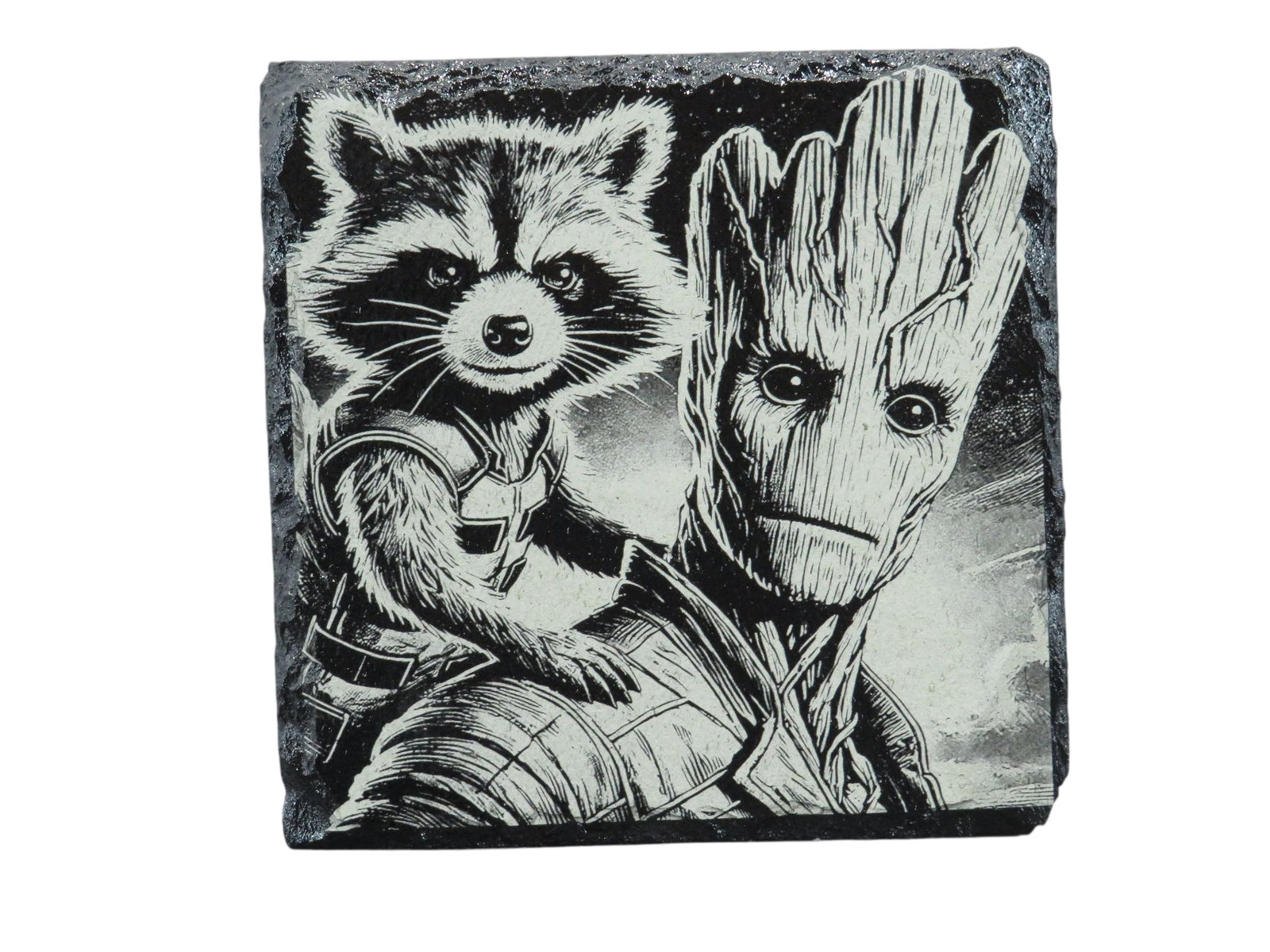 Laser Engraved Slate Coaster - MV10