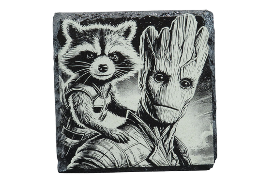 Laser Engraved Slate Coaster - MV10