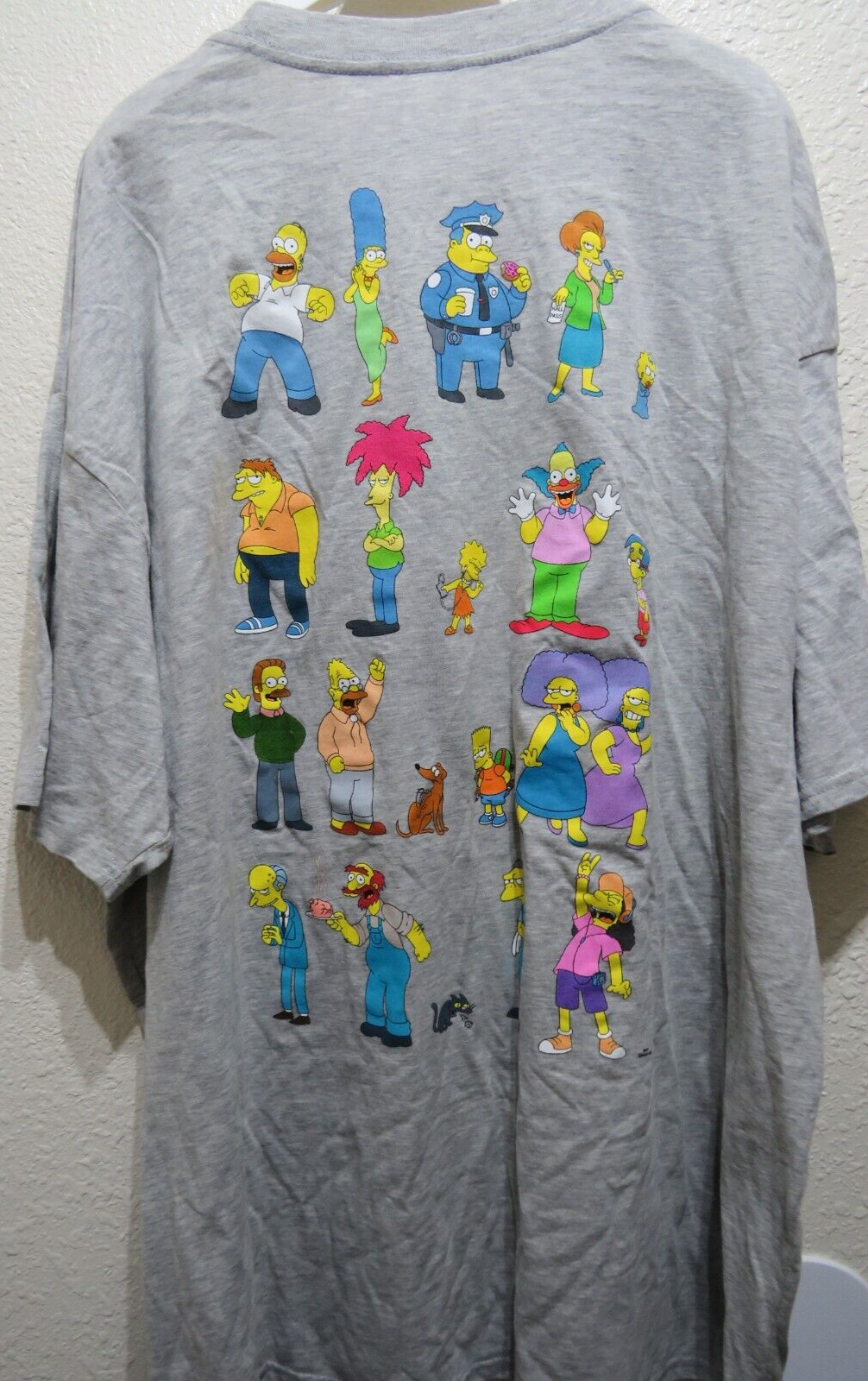 The Simpsons Springfield Characters T Shirt - Size 4XL