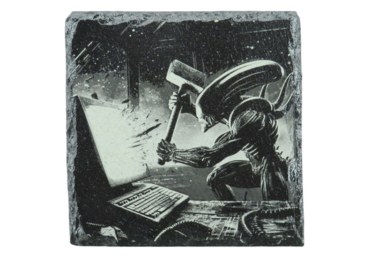 Laser Engraved Slate Coaster - A3