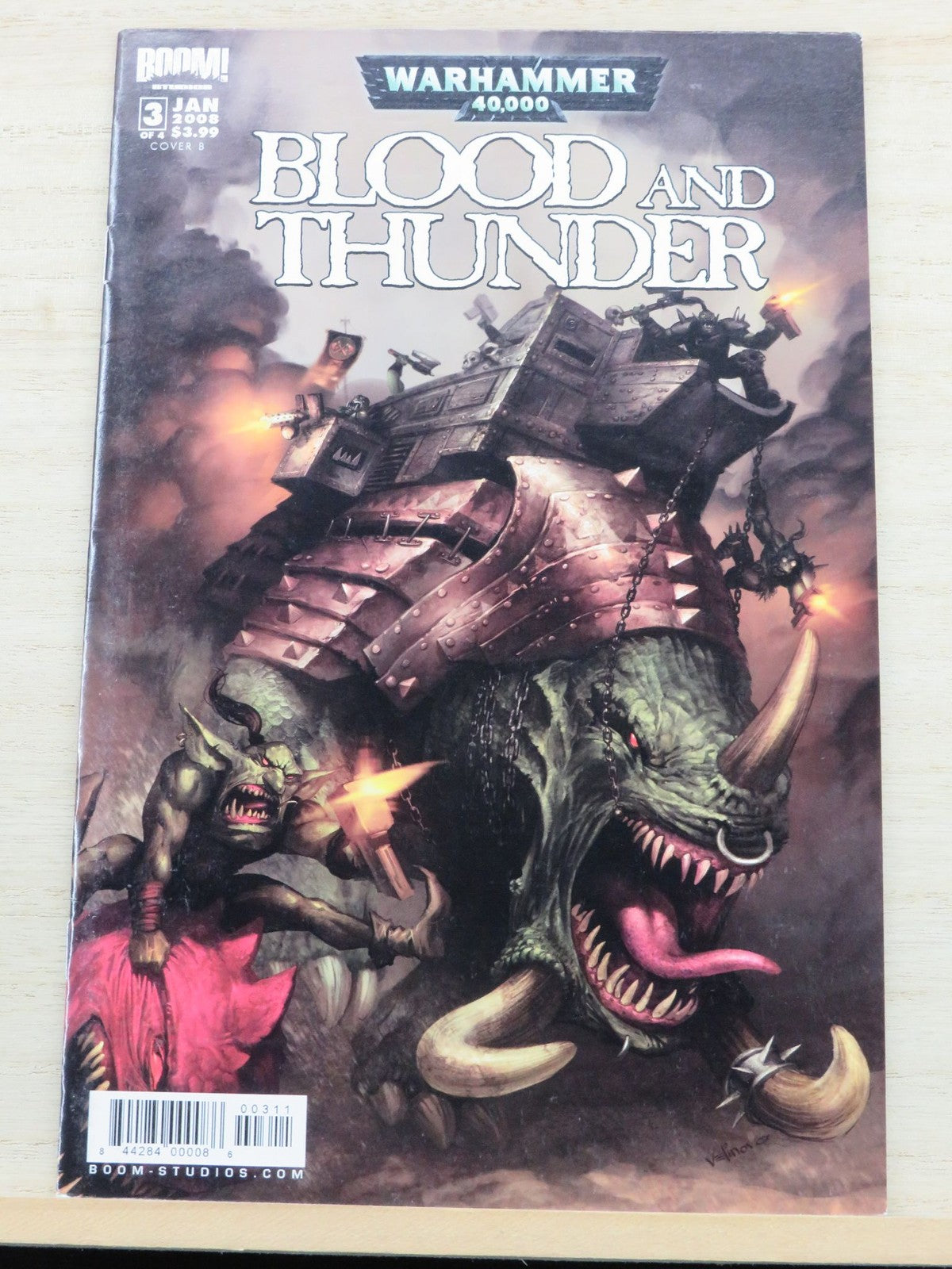Warhammer 40,000 Blood and Thunder #3 Jan 2008 - BOOM Studios Comic Cover B1