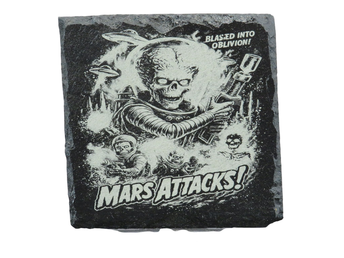 Laser Engraved Slate Coaster - MA1