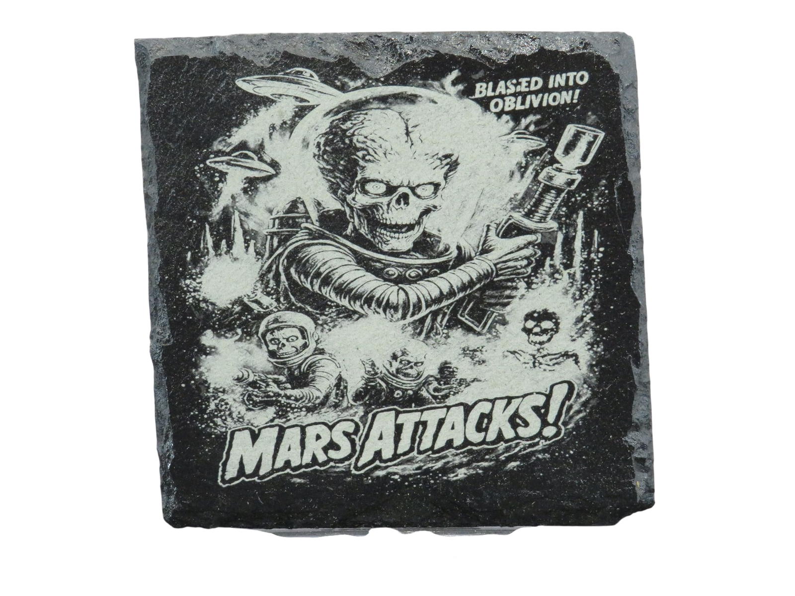 Laser Engraved Slate Coaster - MA1
