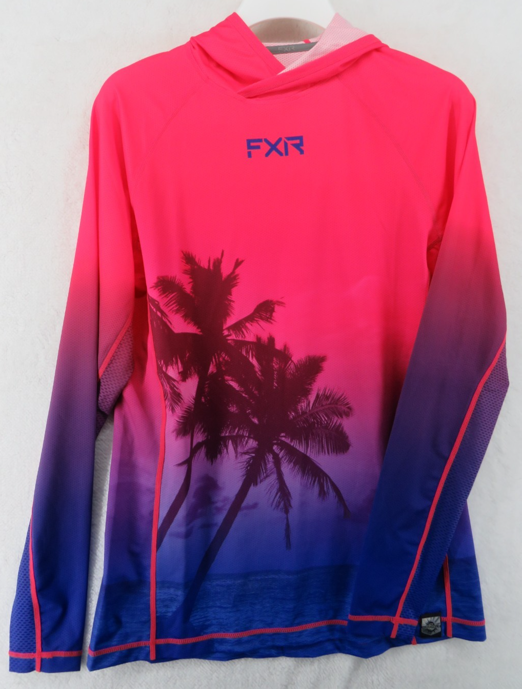 FXR Racing Women's Razz Tropics Rush Air UPF Sunshield Pullover Hoody - SP