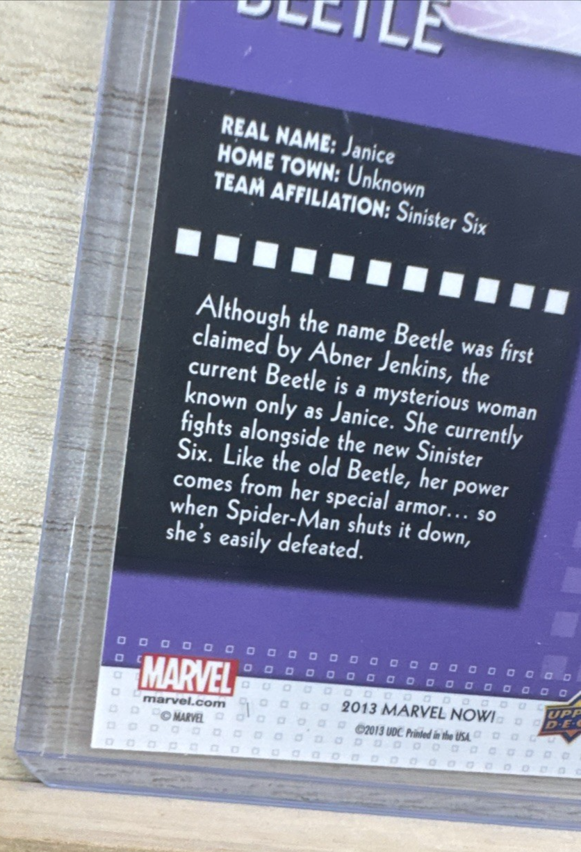 2013 Upper Deck Marvel Now SILVER - #10 Beetle