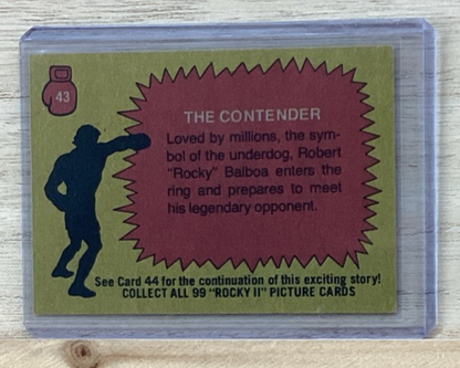 1979 Topps Rocky II Trading Card - The Contender #431