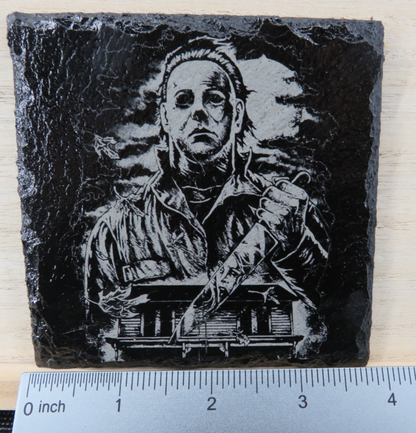 Laser Engraved Slate Coaster - MM