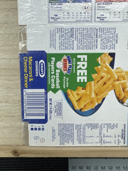 1987 Kraft Home Plate Heroes Never Folded Panel - Alvin Davis Jeff Reardon