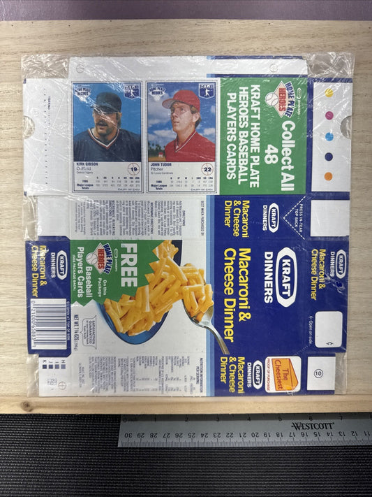 1987 Kraft Home Plate Heroes Never Folded Panel - Kirk Gibson John Tudor