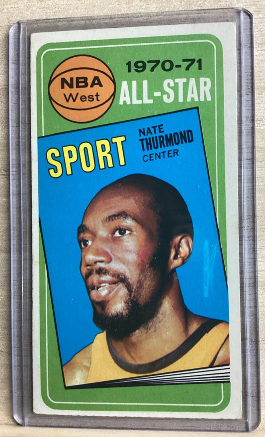 1970 Topps NBA West All Star Nate Thurmond Card #1110
