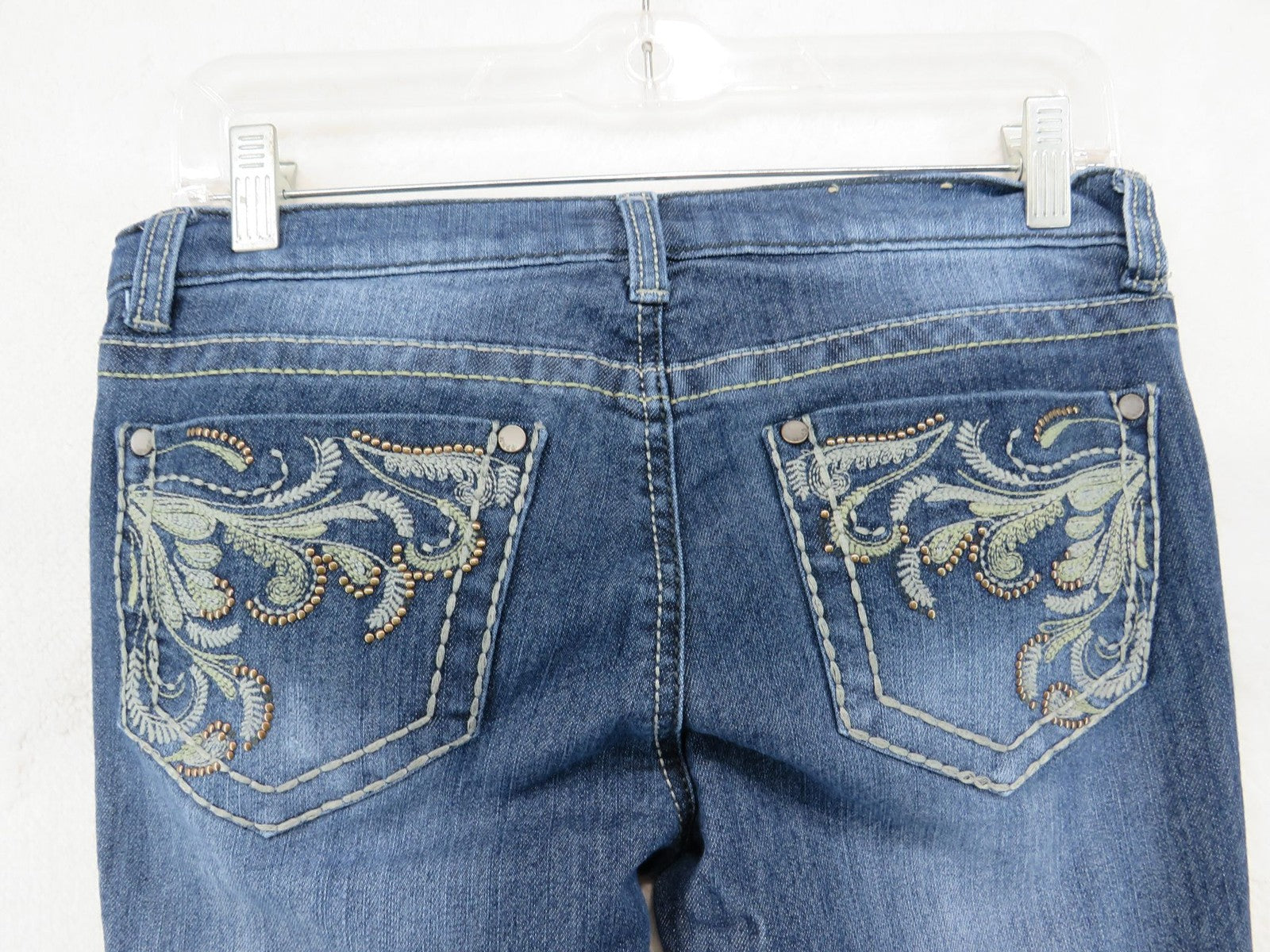 Mudd Jeans Women's Size 7 - Embroidered Studded Pocket Denim