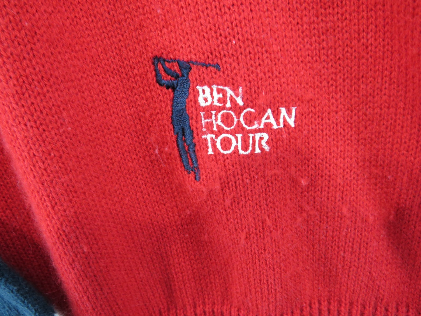 Ben Hogan Golf Tour Sweater - Men's Size X-Large - Red, White, Blue