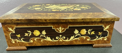 Reuge Music Disc Music Box With Extra Discs Hand Made 12-1/2" x 8" x 4"