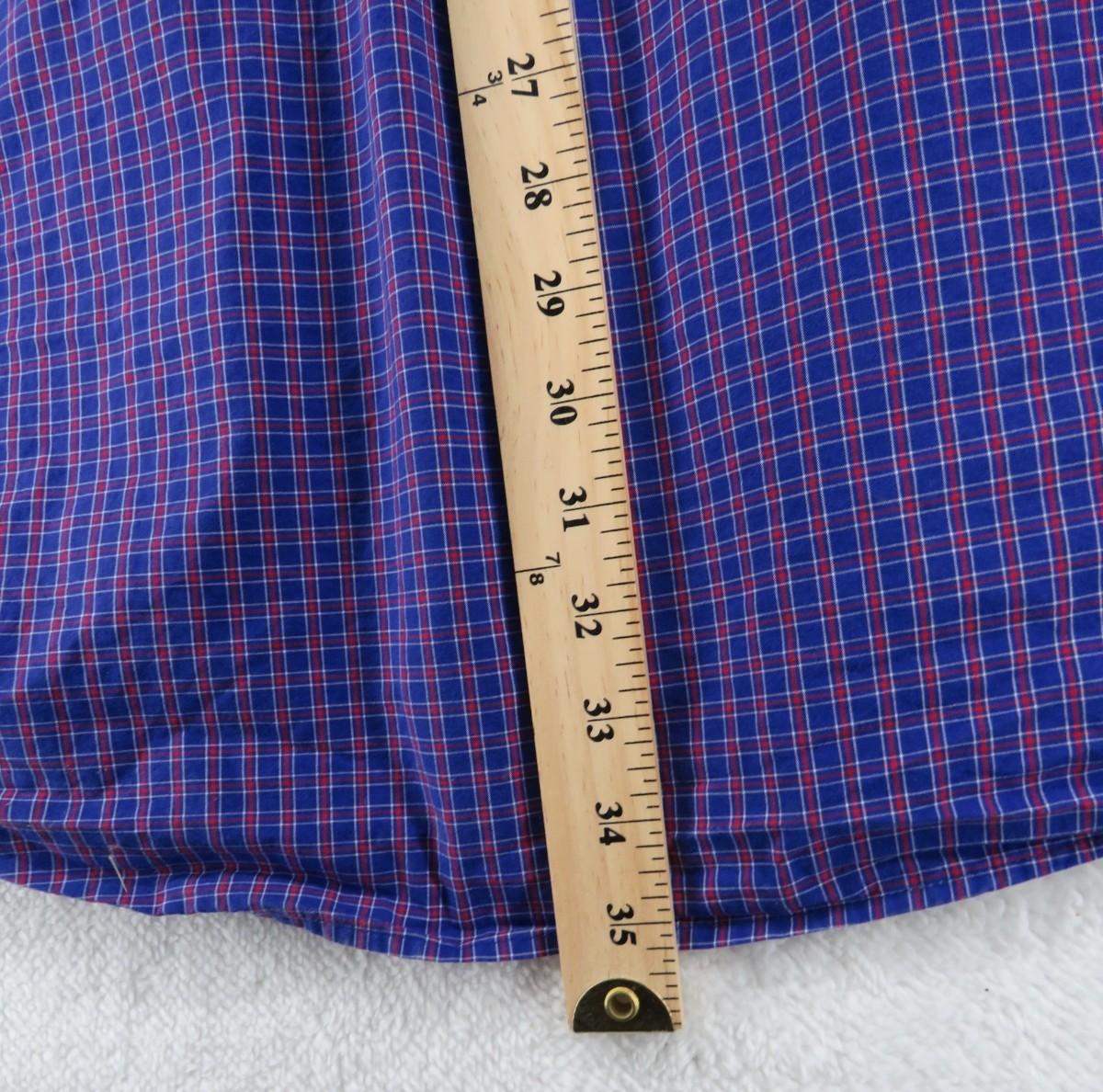 Ariat Pro Series Men's Short Sleeve Shirt - XXL Tall - Purple Plaid Pattern