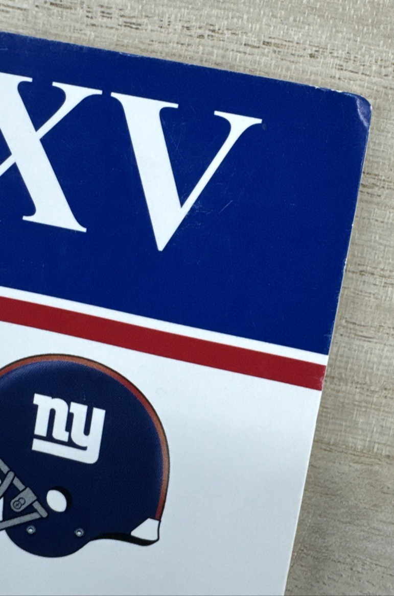 SUPER BOWL 35 Patch Card ~ RAVENS vs GIANTS