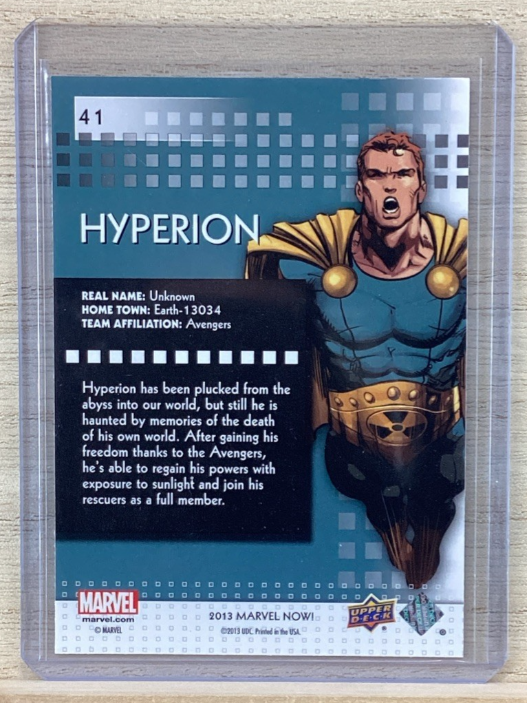 2013 Upper Deck Marvel Now SILVER - #41 Hyperion
