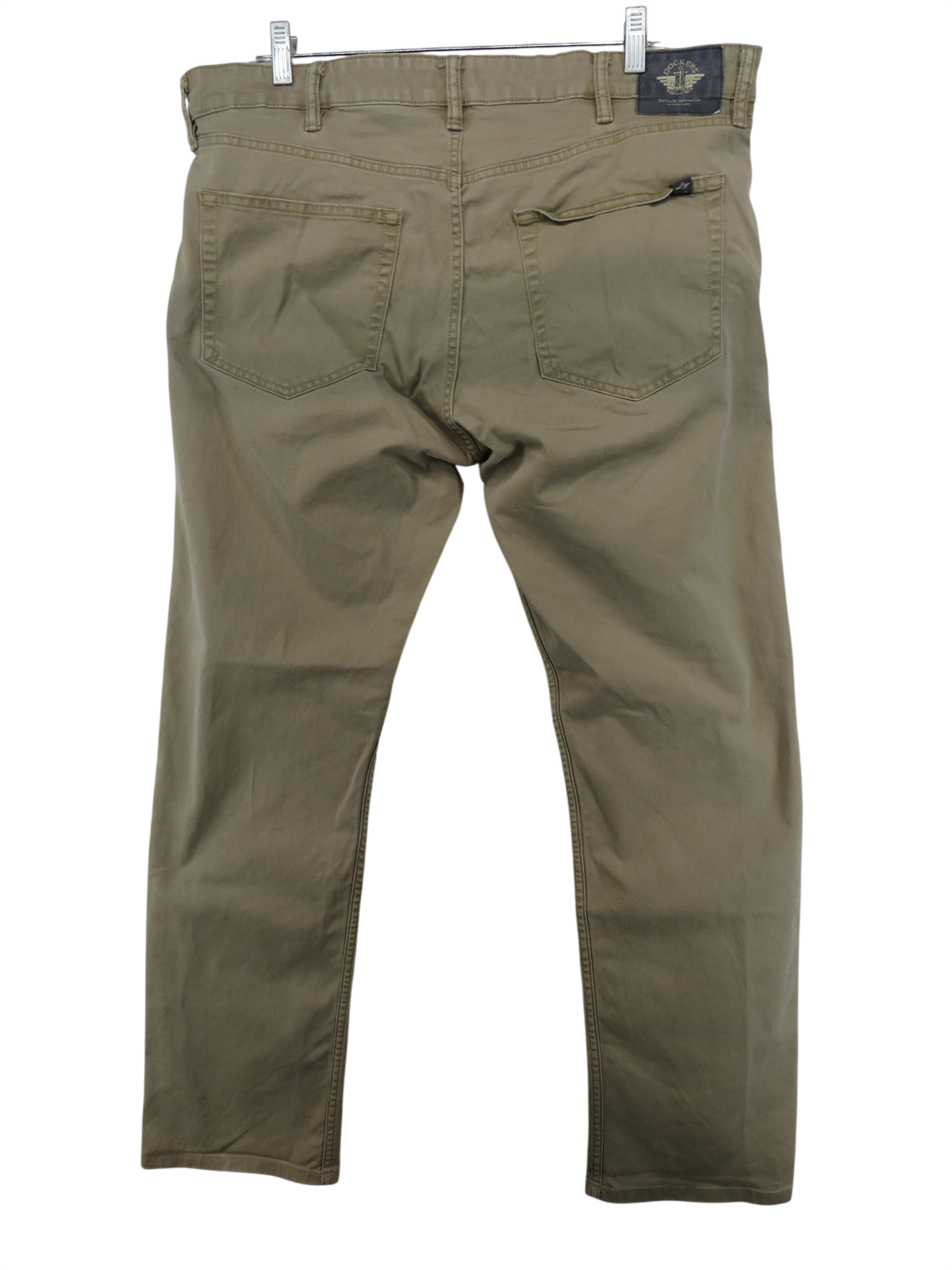 Dockers Pants Men's 38x32 Straight Khaki Chino Flat Front Zip Fly Casual W38 L32