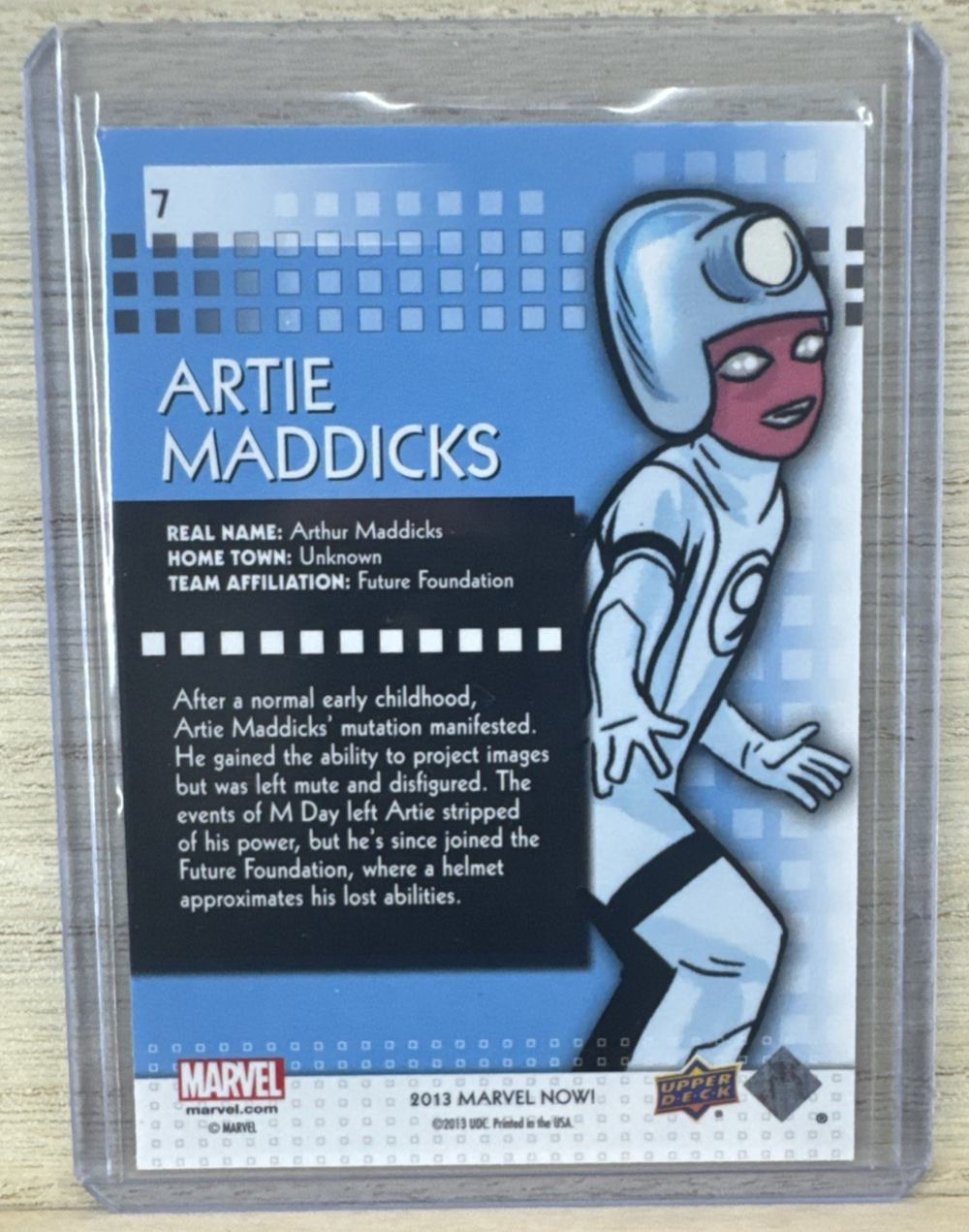 2013 Upper Deck Marvel Now SILVER - #7 Artie Maddicks