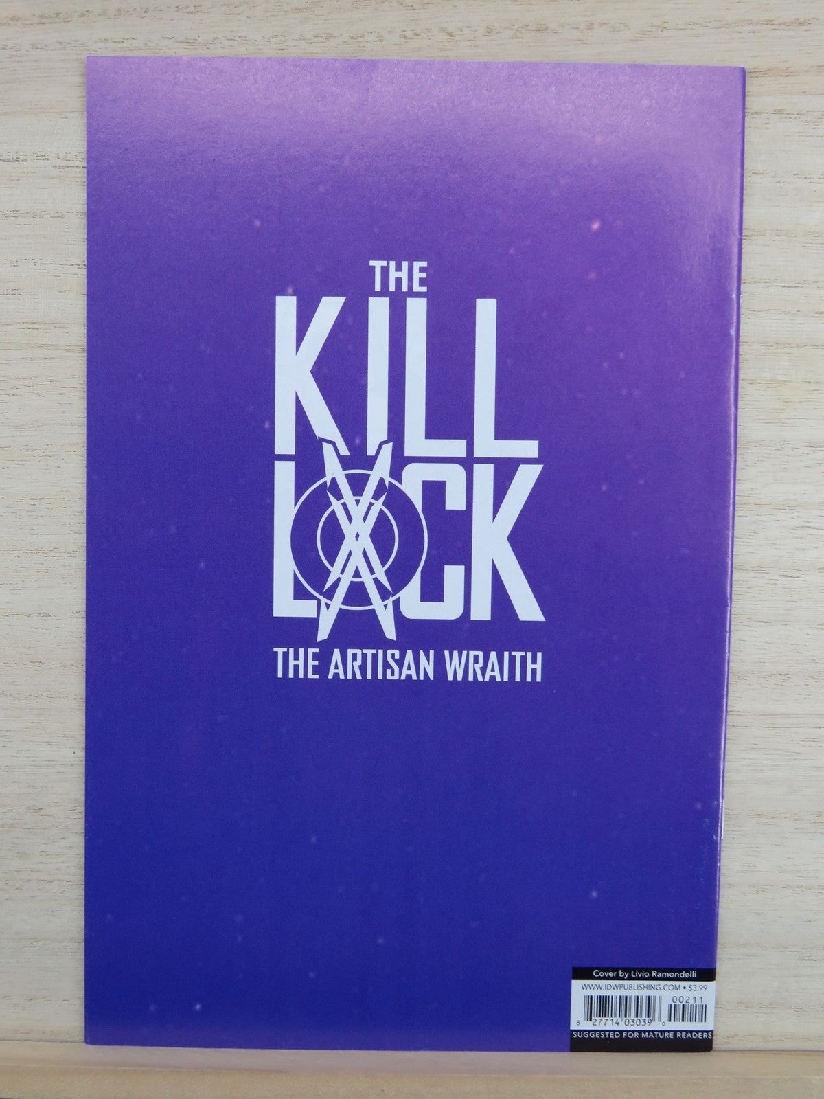 The Kill Lock The Artisan Wraith #2 - IDW Comic