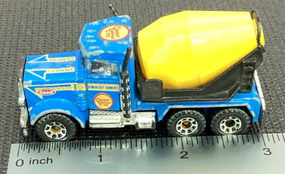 Matchbox SUPERFAST PETERBILT CEMENT CO. LTD BLUE TRUCK