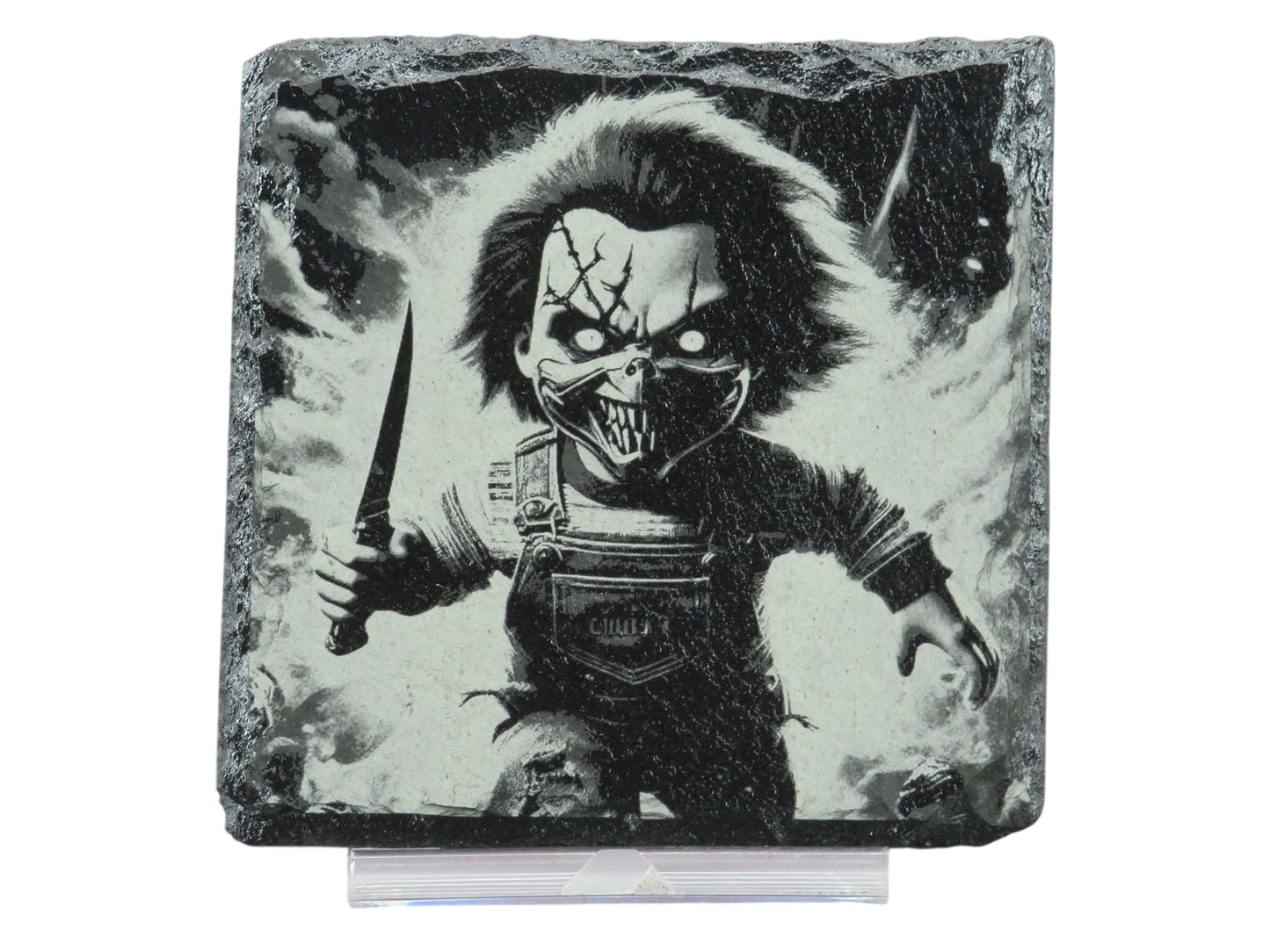 Laser Engraved Slate Coaster - CH4