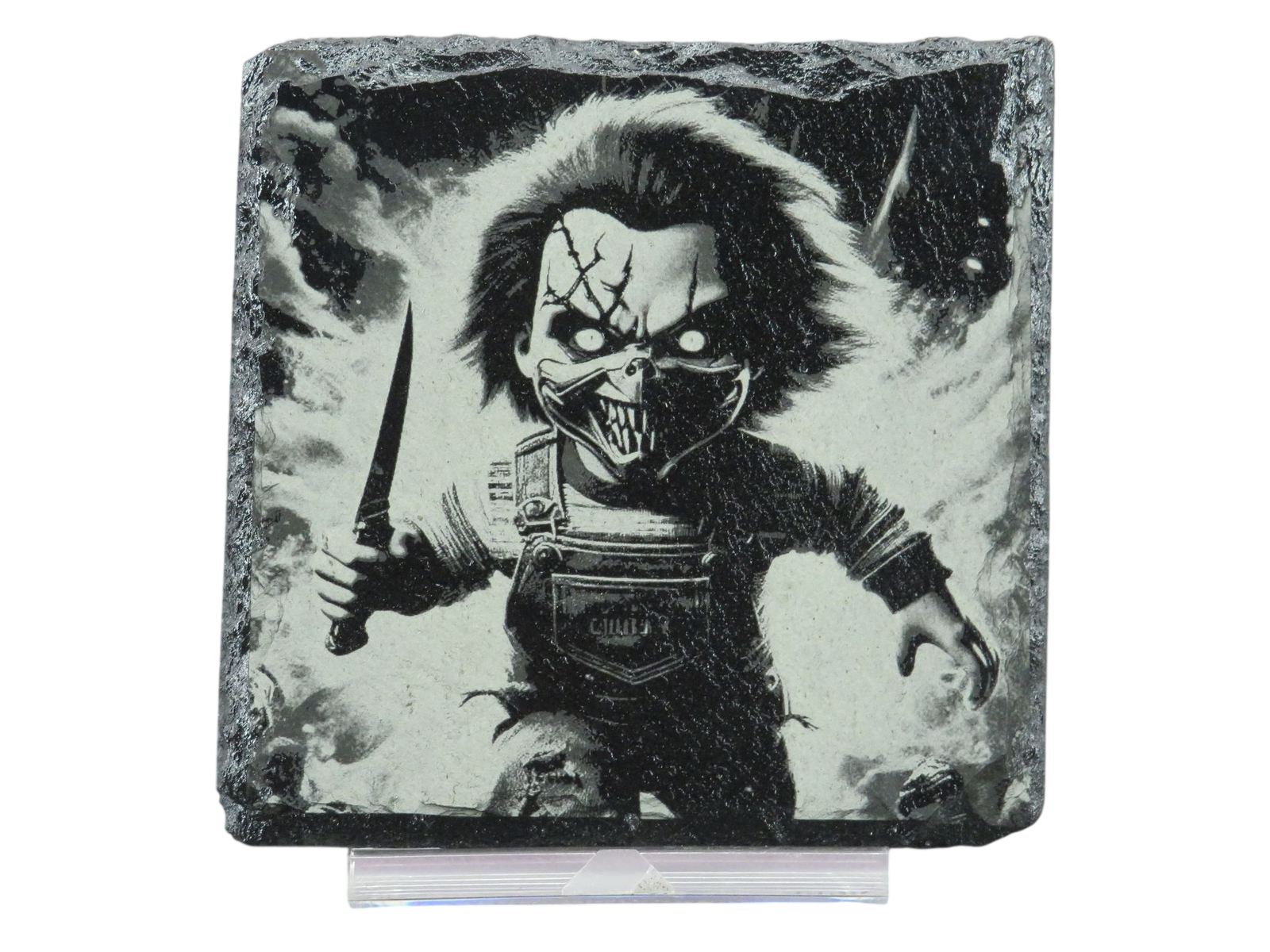 Laser Engraved Slate Coaster - CH4
