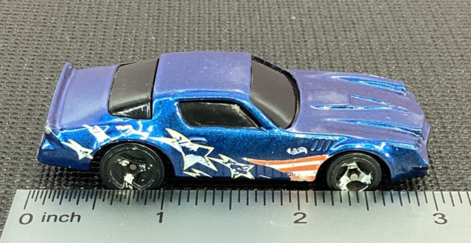 Hot Wheels Chevrolet Camaro Z28 Blue Stars & Stripes Diecast Car