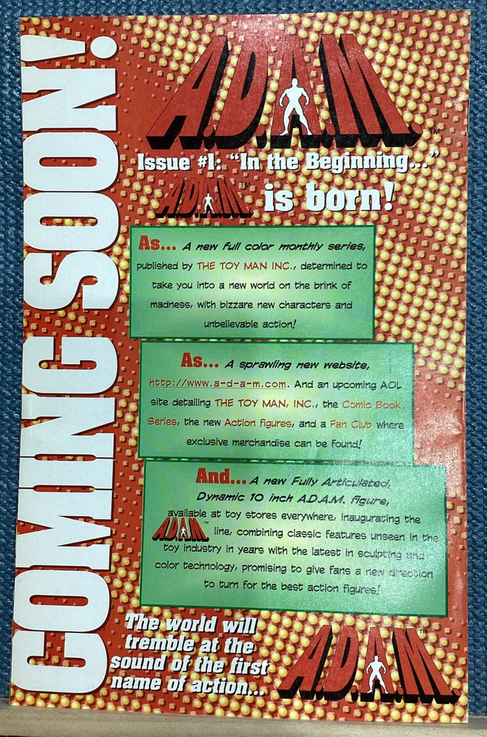 Adam Ashcan #1 - Ashcan Comic Books - 1998