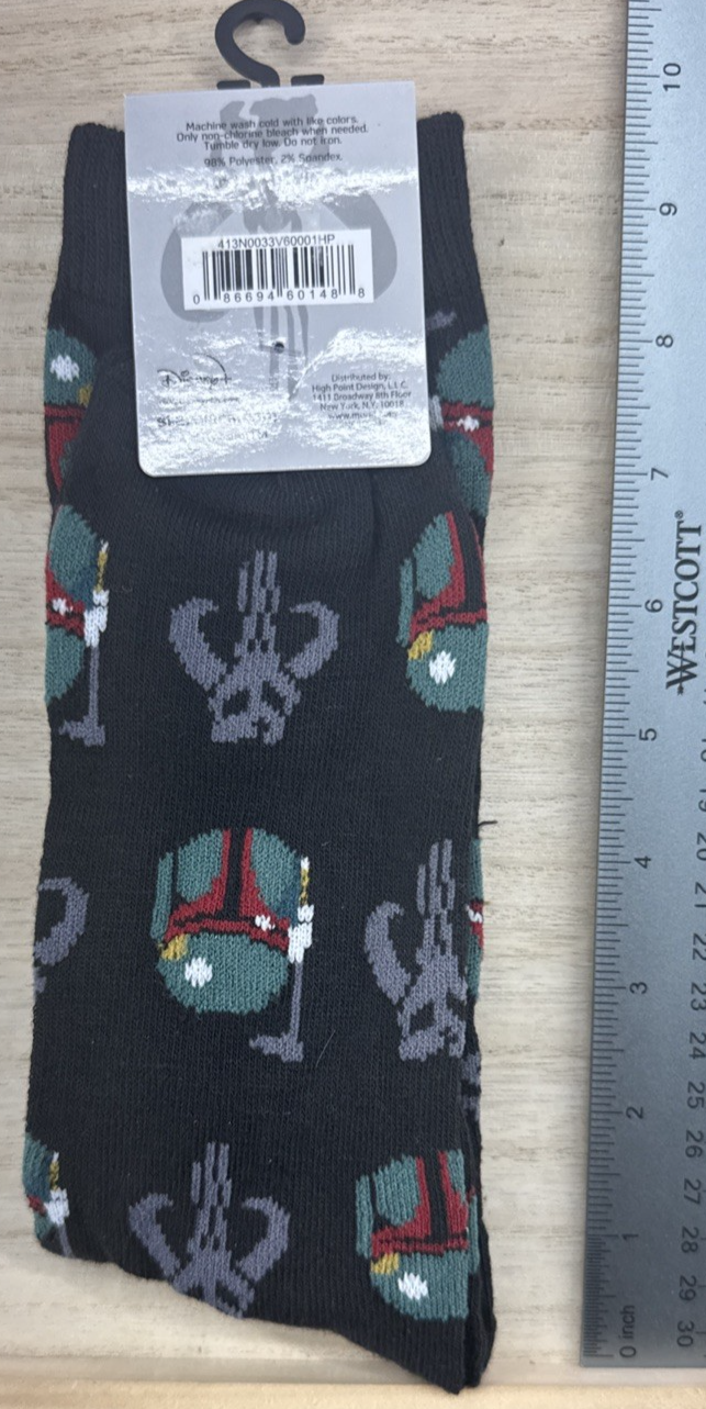 Star Wars The Mandalorian Socks - Shoe Size 6.5-12