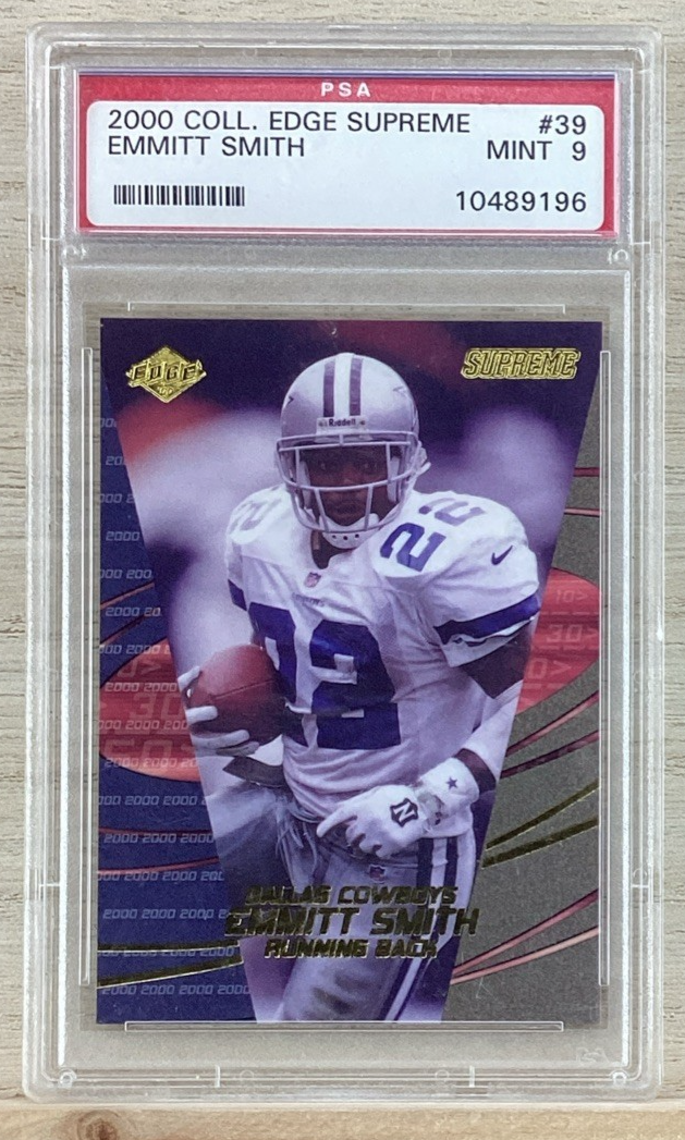 2000 Collector's Edge Supreme - Emmitt Smith #39 - PSA 9