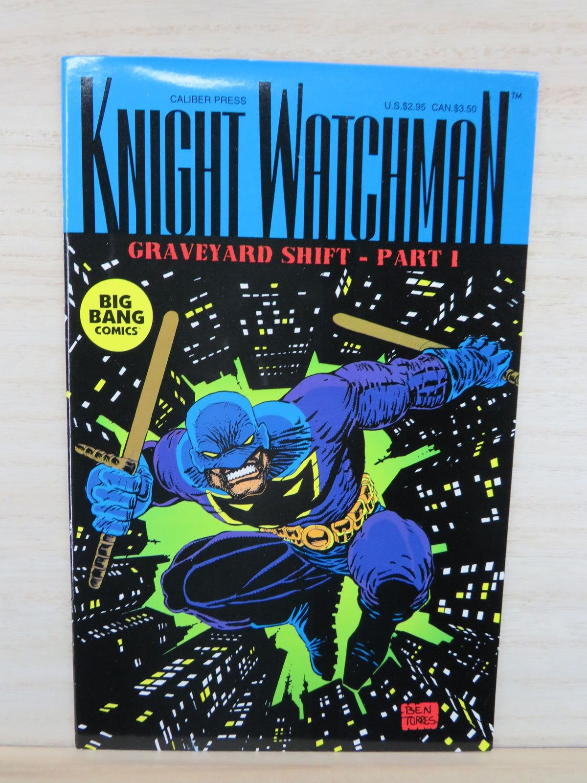 Knight Watchman Graveyard Shift Part 1 - Big Bang Comics - Caliber Press - 1994
