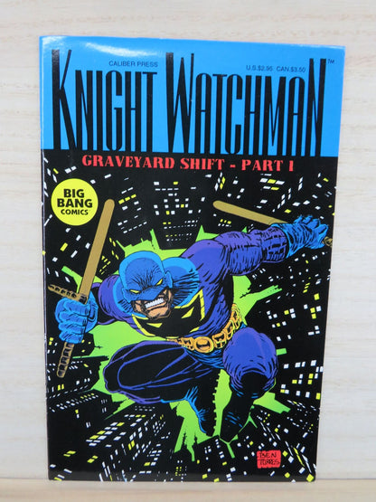 Knight Watchman Graveyard Shift Part 1 - Big Bang Comics - Caliber Press - 1994