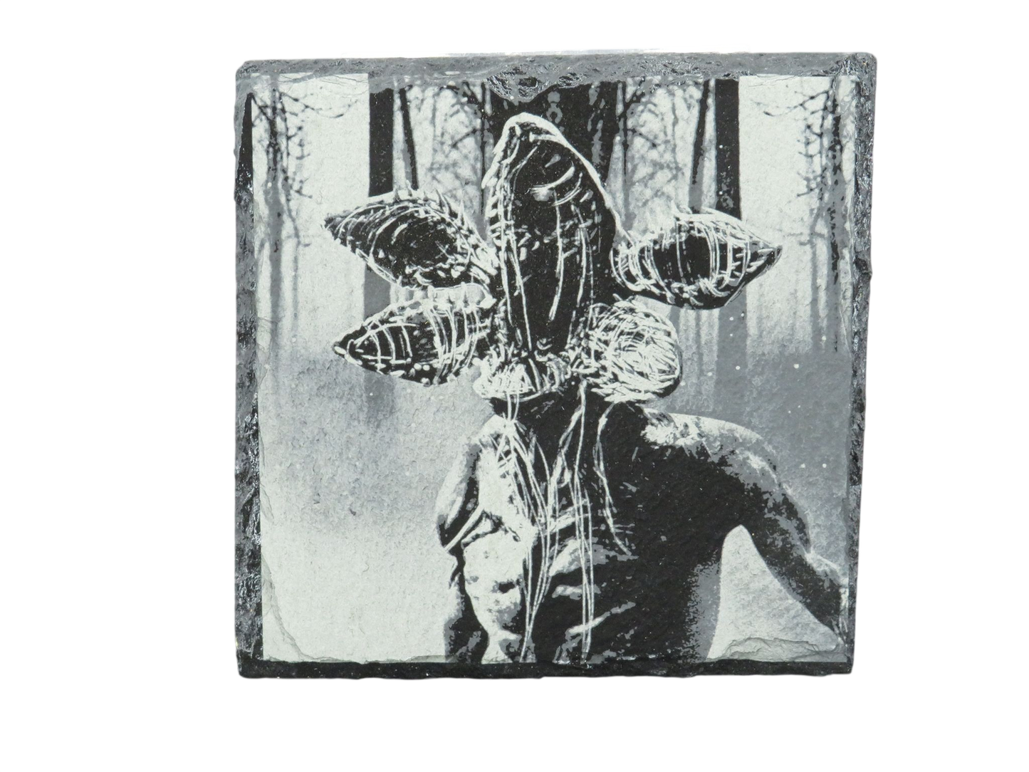 Laser Engraved Slate Coaster - ST1