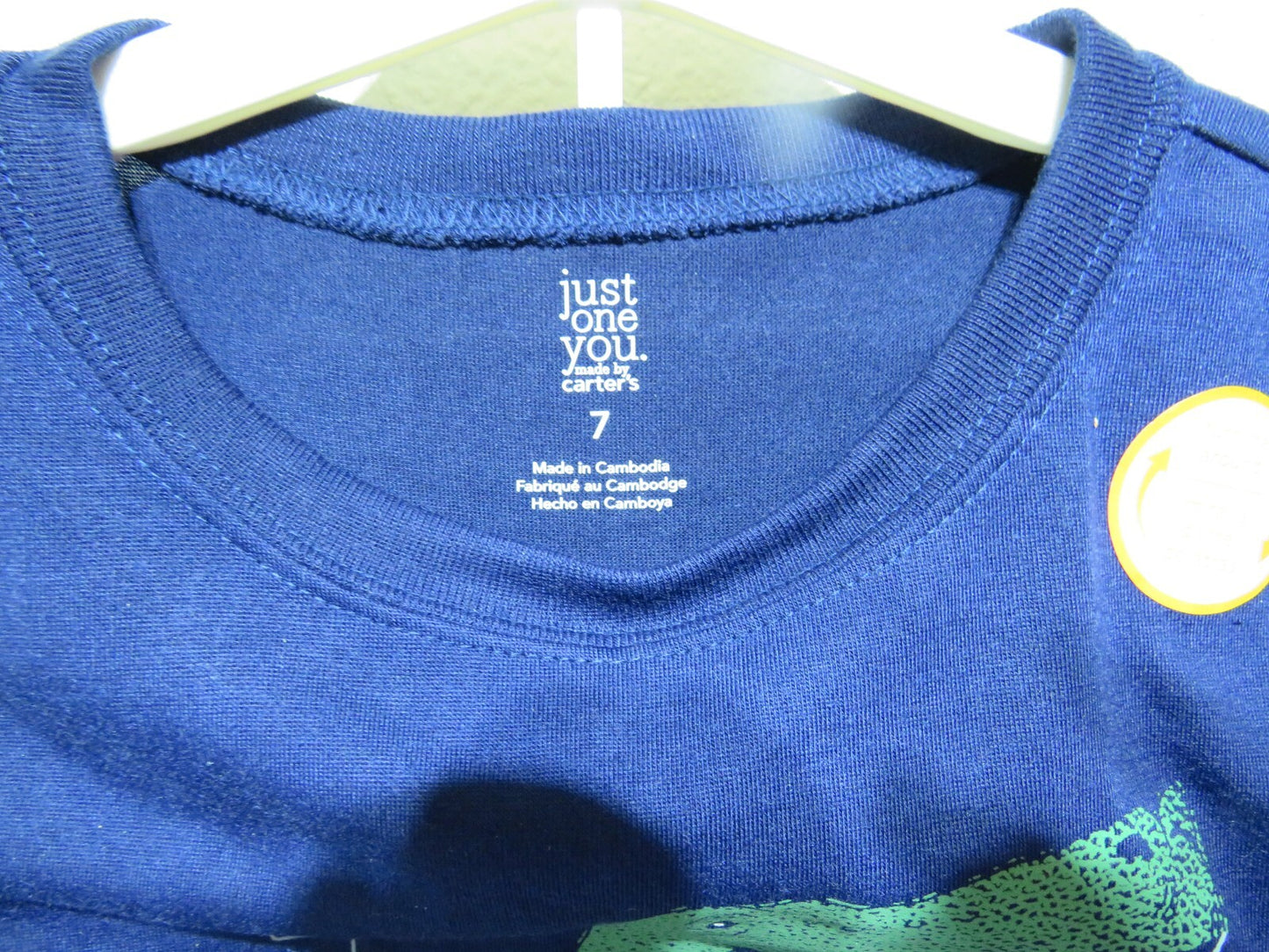 Just One You by Carter's 3pc Dinosaur Pajama Set - Size 7