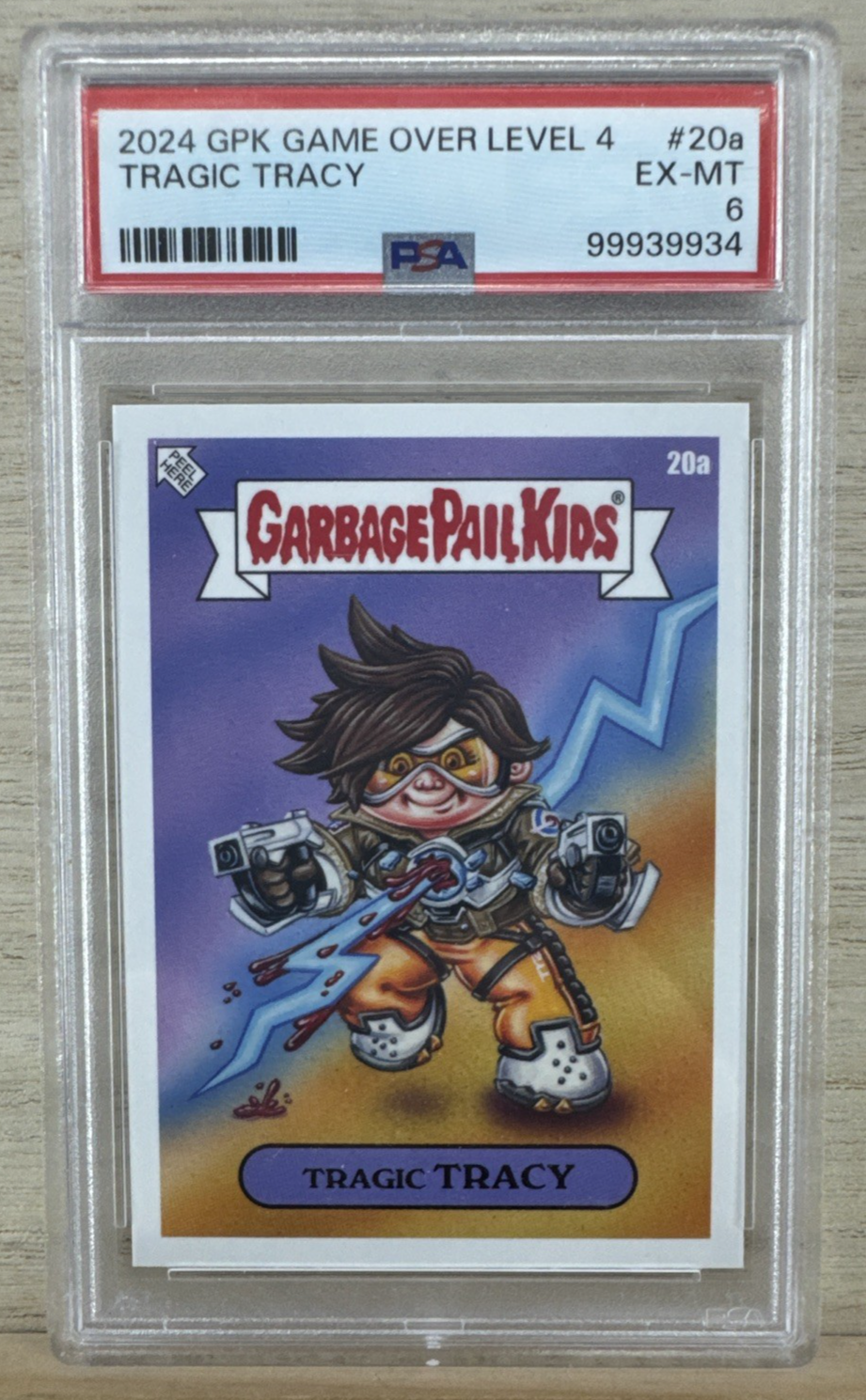 2024 Garbage Pail Kids Game Over Level 4 - Tragic Tracy #20a - PSA 6