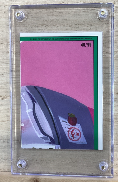 2021 Topps Garbage Pail Kids: Food Fight! - #63a Food Selfie Stephie Blue 46/99