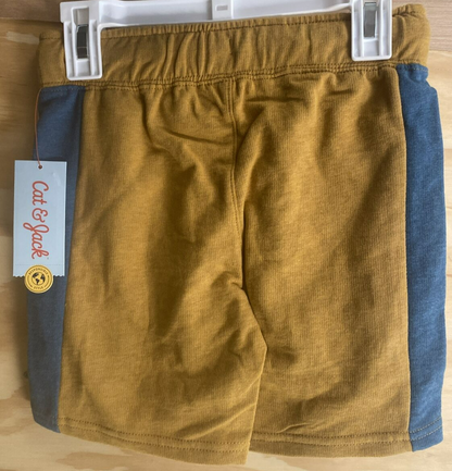 Cat & Jack Boys Shorts Brown Flexible Drawstring - Size XS 4/5