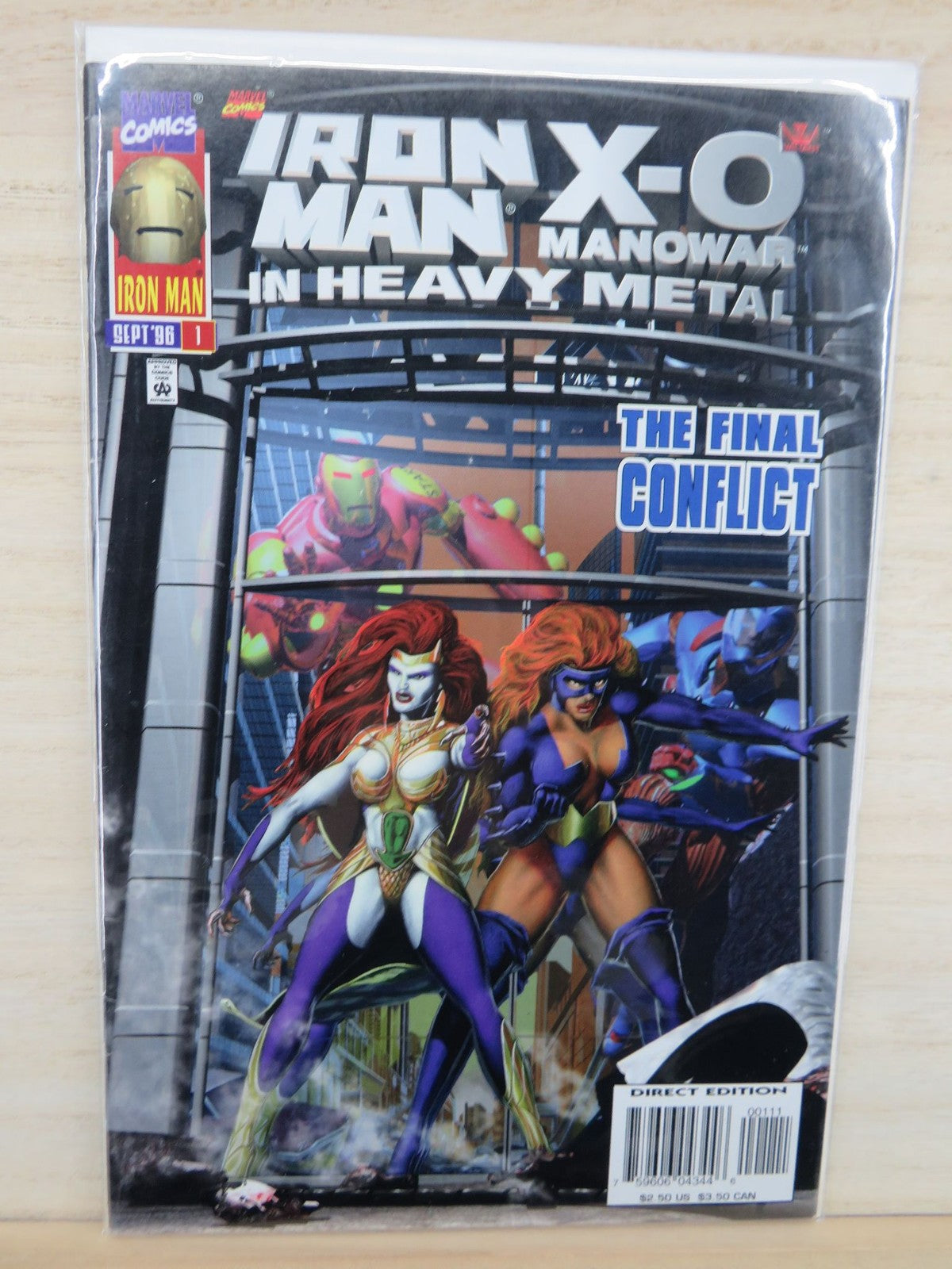 Iron Man X-O Manowar In Heavy Metal #1 Sept 96 The Final Conflict - Marvel Comic