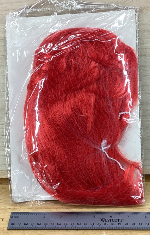 Bright Red Insane Clown Wig - Halloween Accessories