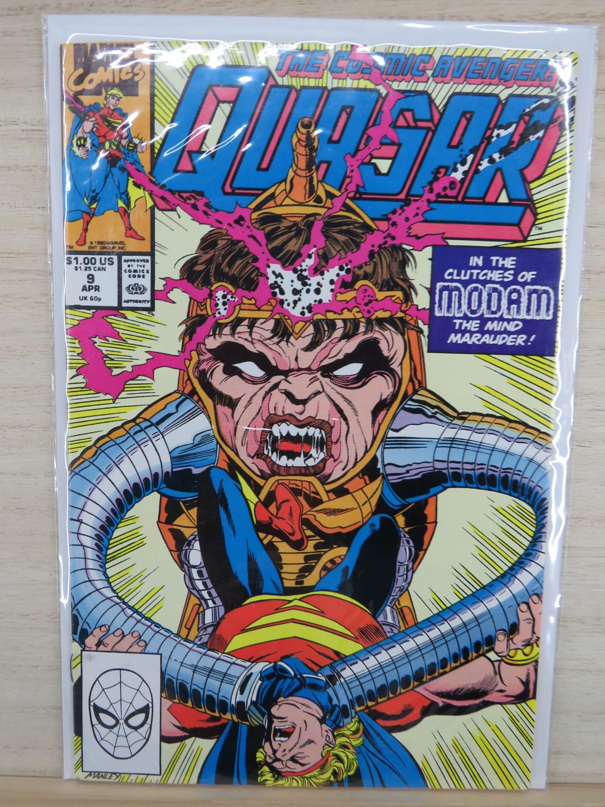 Quasar #9 Apr 1990 - Marvel Comic