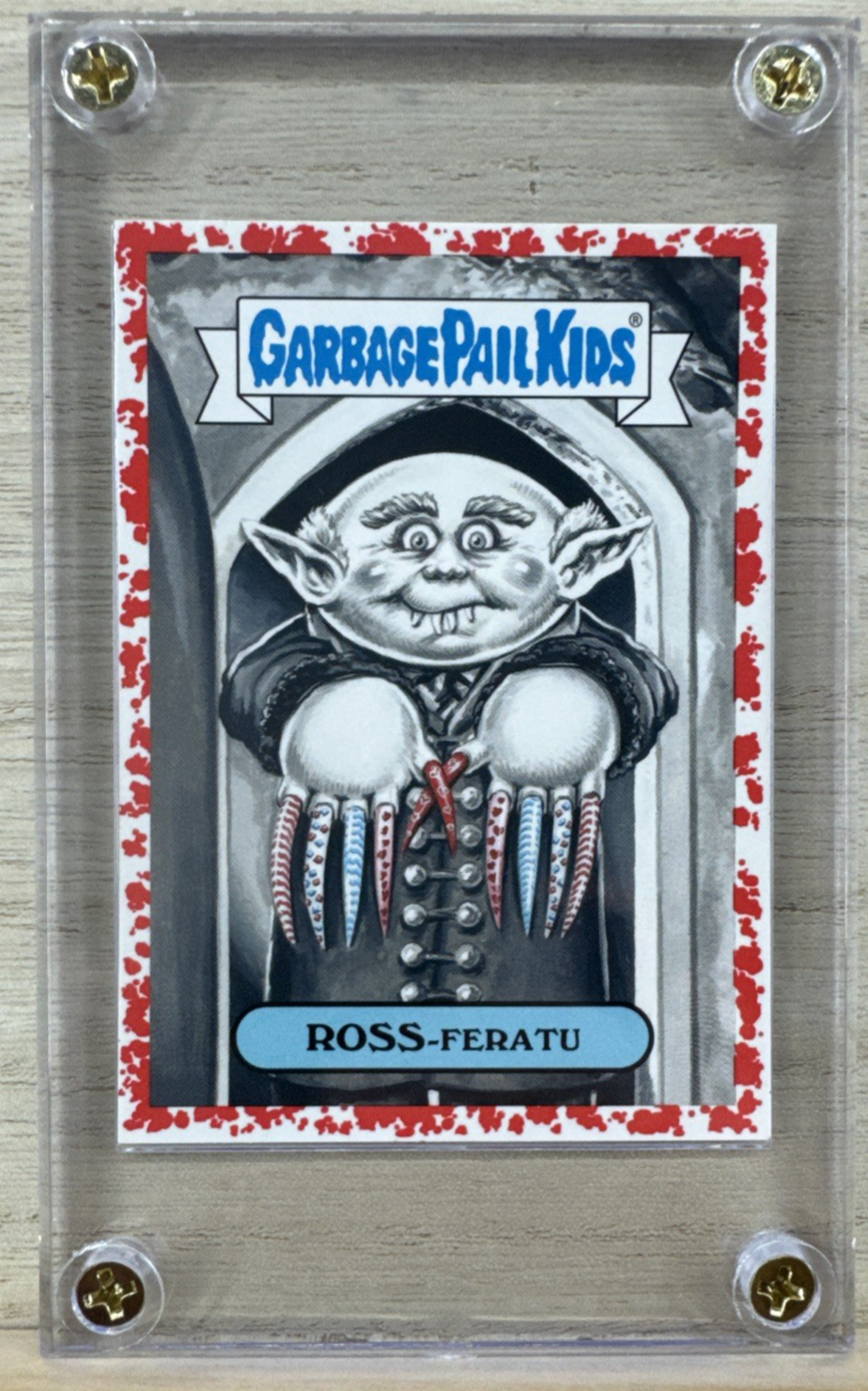 2018 Topps Garbage Pail Kids - Ross Feratu - Red 20/75