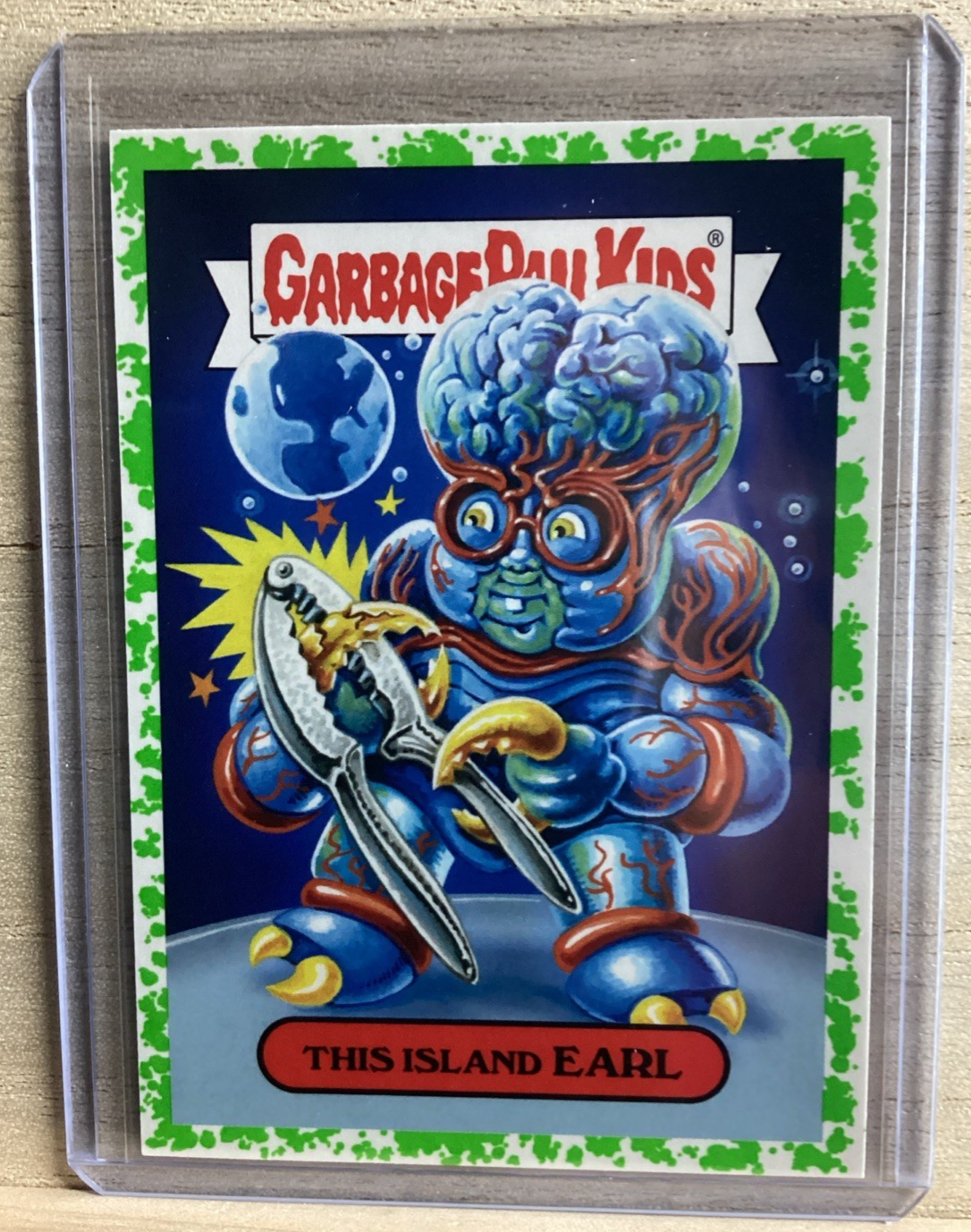 2018 Topps Garbage Pail Kids - This Island Earl - Green